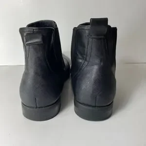Steve Madden LOBERT Mens Black Leather Ankle Boots Size 13 Steve Madden LOBERT Mens Black Leather Ankle Boots Size 13  main image 2